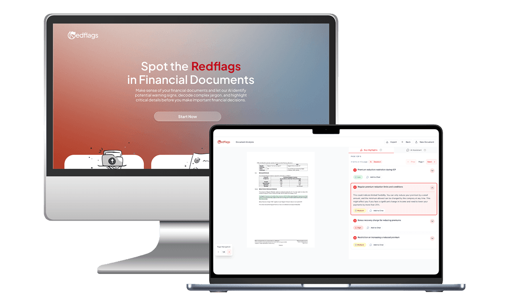 Redflags Application Interface